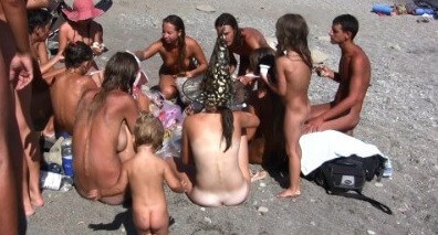 The vast oceanfront 1 Full HD video - Nature is the best home for a naturist
