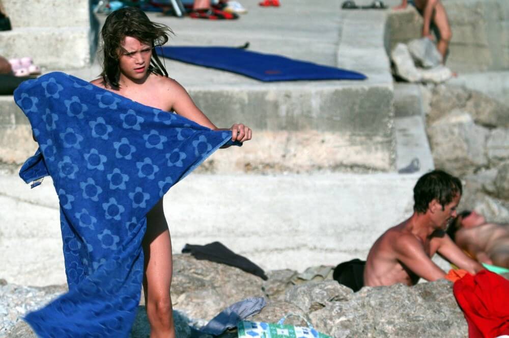 Nudist Rocky Family Angle - Rejecting Swimsuits