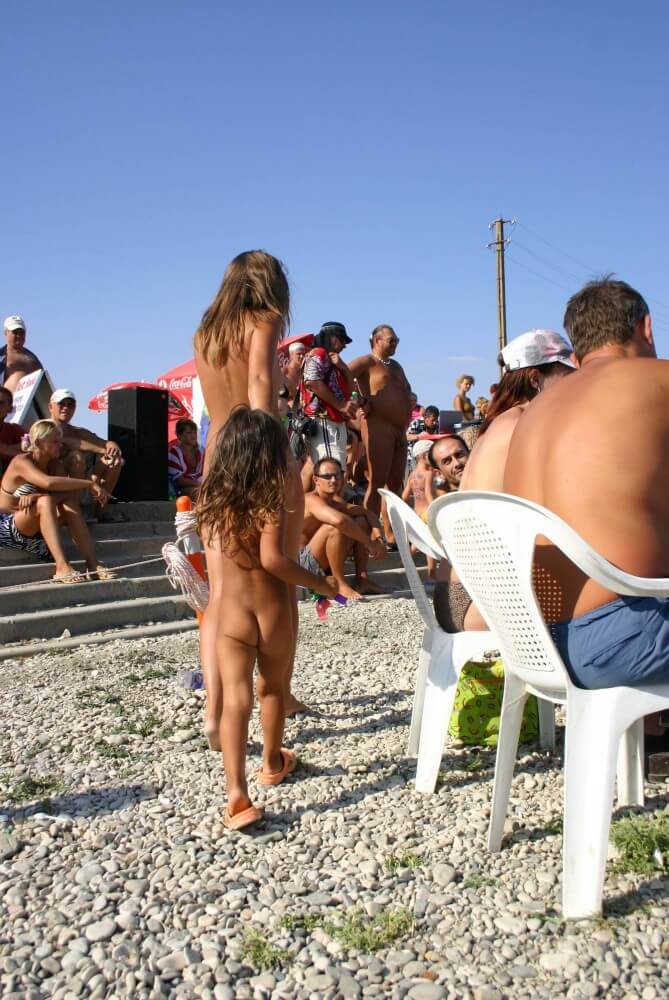 Naturist Standing Sideline - Nudism helps improve health and boost self-confidence