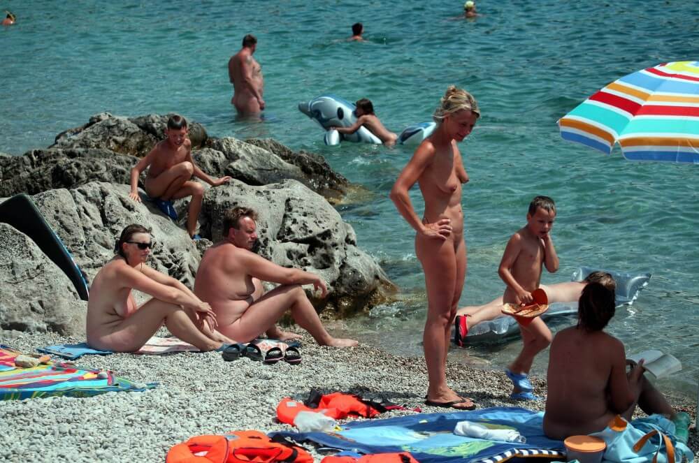 Rock Side Family Camping pics - Peace and tranquility are important values for naturists