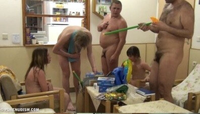 Pool jacuzzi and paints Full HD - Boundaries disappear in the world of naturism and nudism