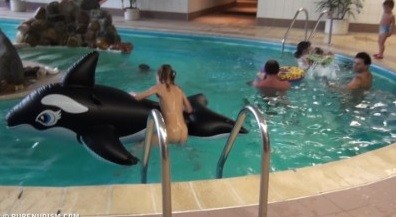 Naturism - Indoor dolphin ride Full HD upd - Living in harmony and tranquility is the goal of naturists